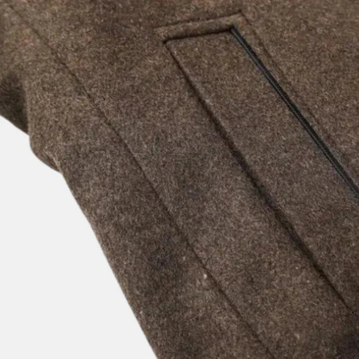 Men's Mid-Length Stand Collar Overcoat