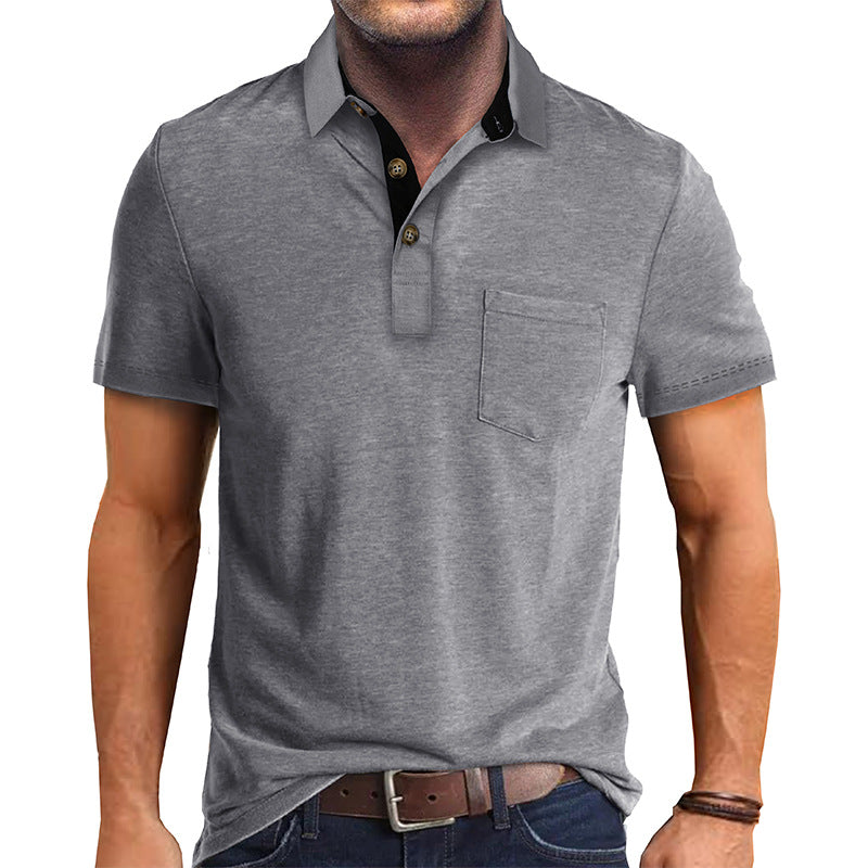 Men's Modern Polo Shirt with Polo Collar