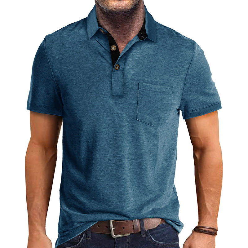 Men's Modern Polo Shirt with Polo Collar