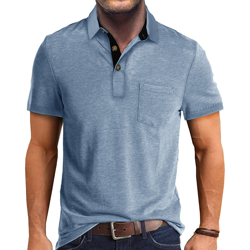 Men's Modern Polo Shirt with Polo Collar