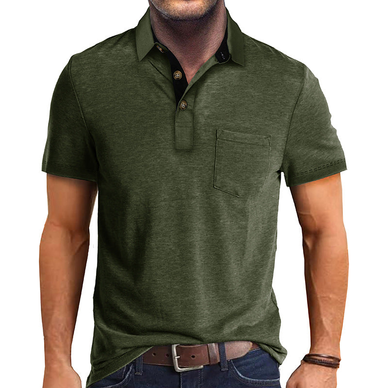 Men's Modern Polo Shirt with Polo Collar