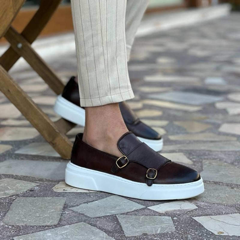 Men's Monk Strap Slip-On Loafers