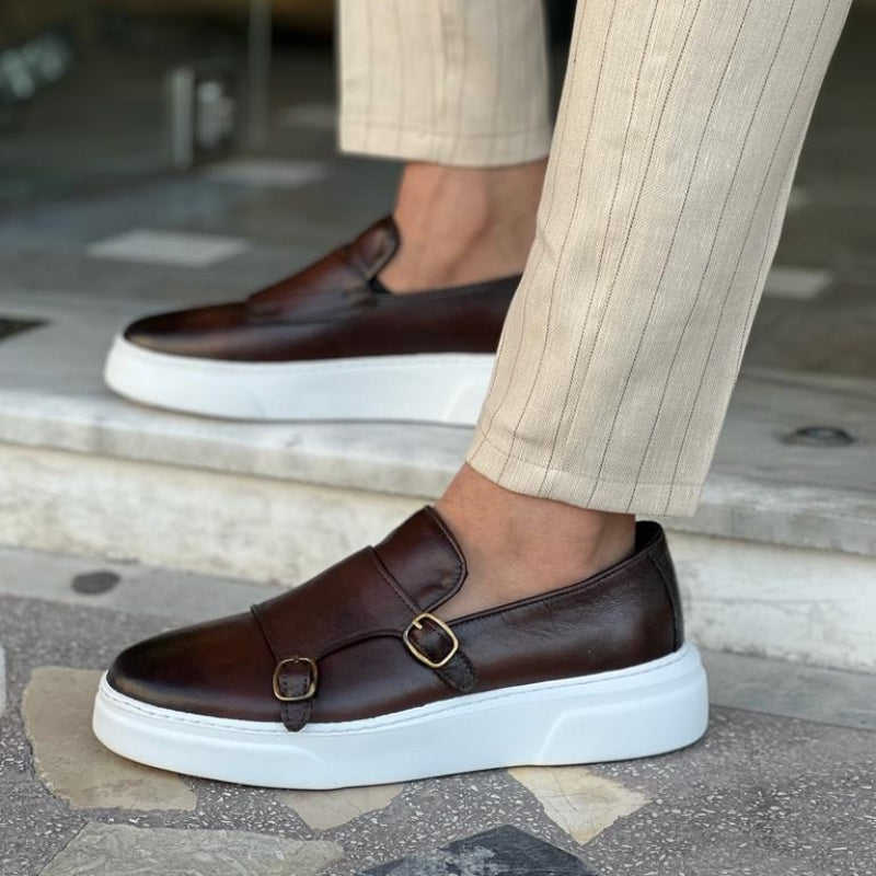Men's Monk Strap Slip-On Loafers
