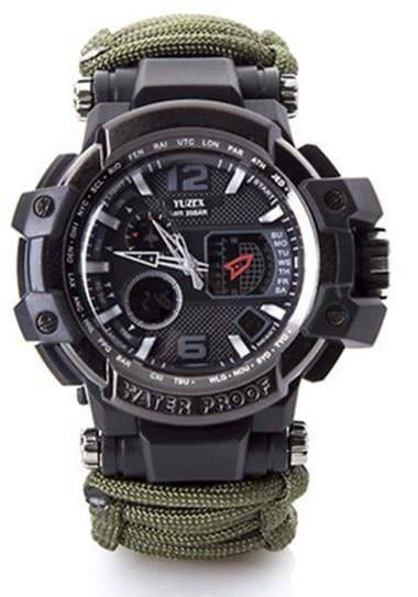Men's Multifunctional Waterproof Paracord Survival Watch