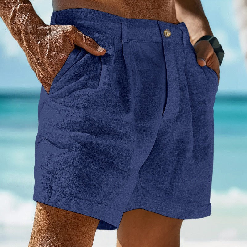 Men's Pleated Casual Shorts