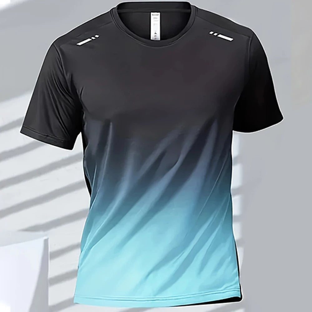 Men's Quick-Drying Gradient Sports T-Shirt