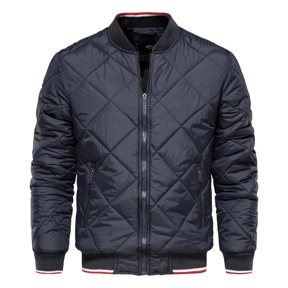 Men's Quilted Bomber Jacket
