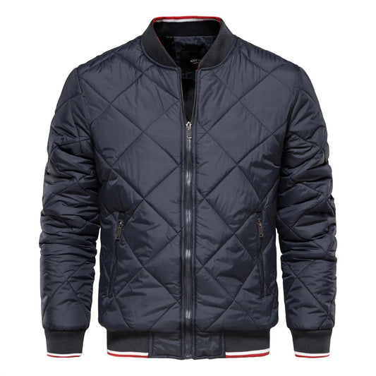 Men's Quilted Bomber Jacket