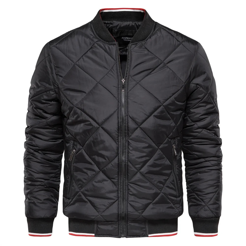Men's Quilted Bomber Jacket