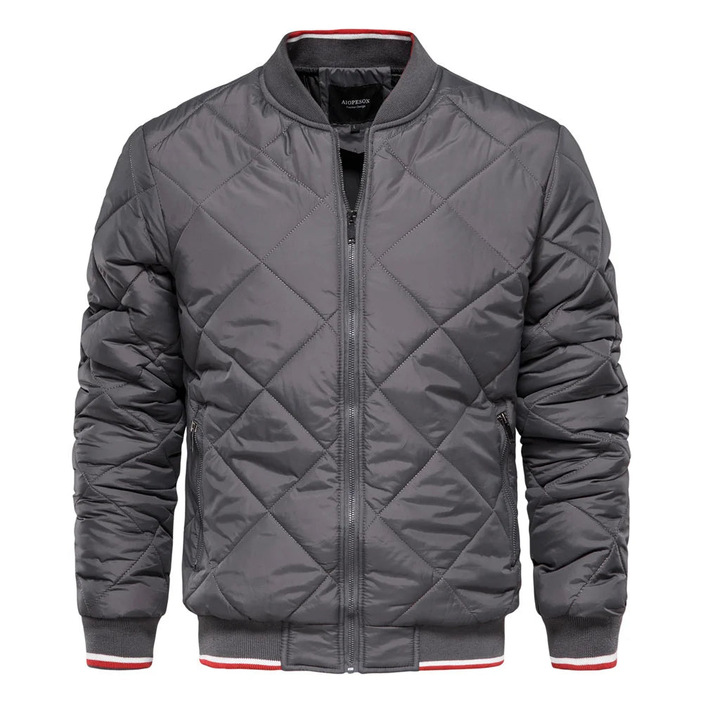 Men's Quilted Bomber Jacket