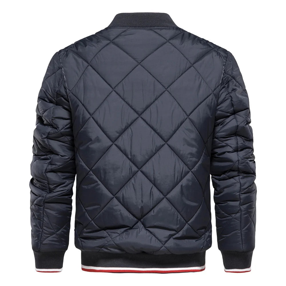 Men's Quilted Bomber Jacket