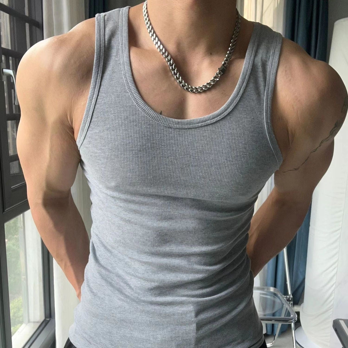 Men's Ribbed Tank Top