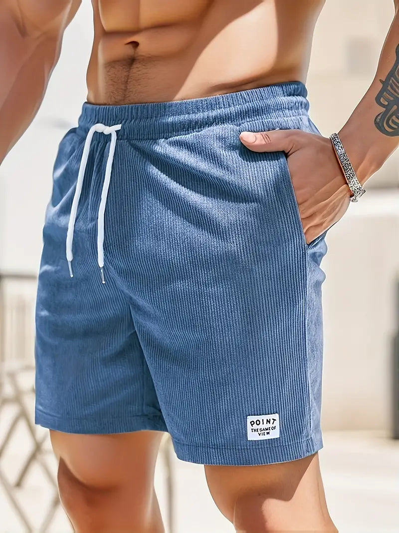Men's Ribbed Textured Swim Shorts