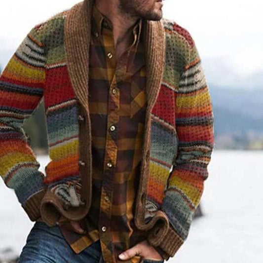 Men's Shawl Collar Cardigan