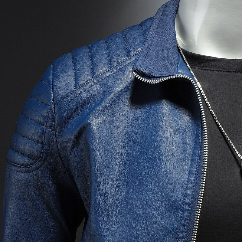 Men's Slim-Fit Biker Jacket