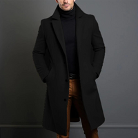 Men's Slim-Fit Long Coat