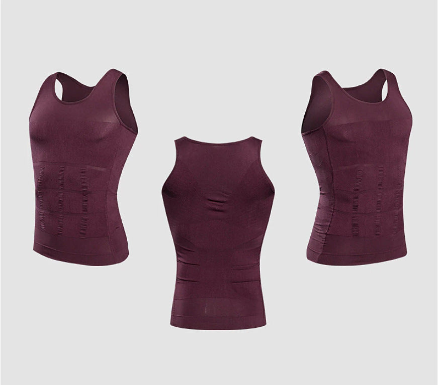 Men's Slimming Compression Vest with Adjustable Fit