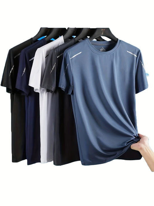 Men's Sports T-Shirts - Quick-Drying & Breathable | 5-Pack