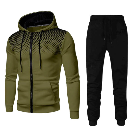 Men's Stylish Tracksuit Set with Hoodie and Joggers