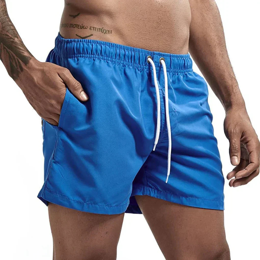 Men's Swim Trunks with Drawstring Waistband