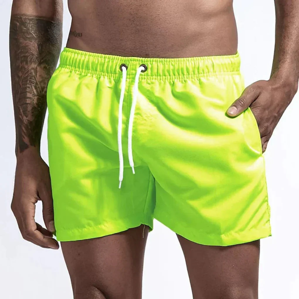 Men's Swim Trunks with Drawstring Waistband