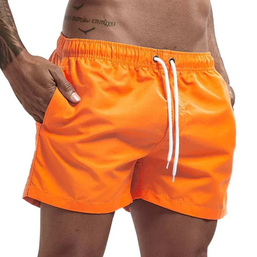 Men's Swim Trunks with Drawstring Waistband