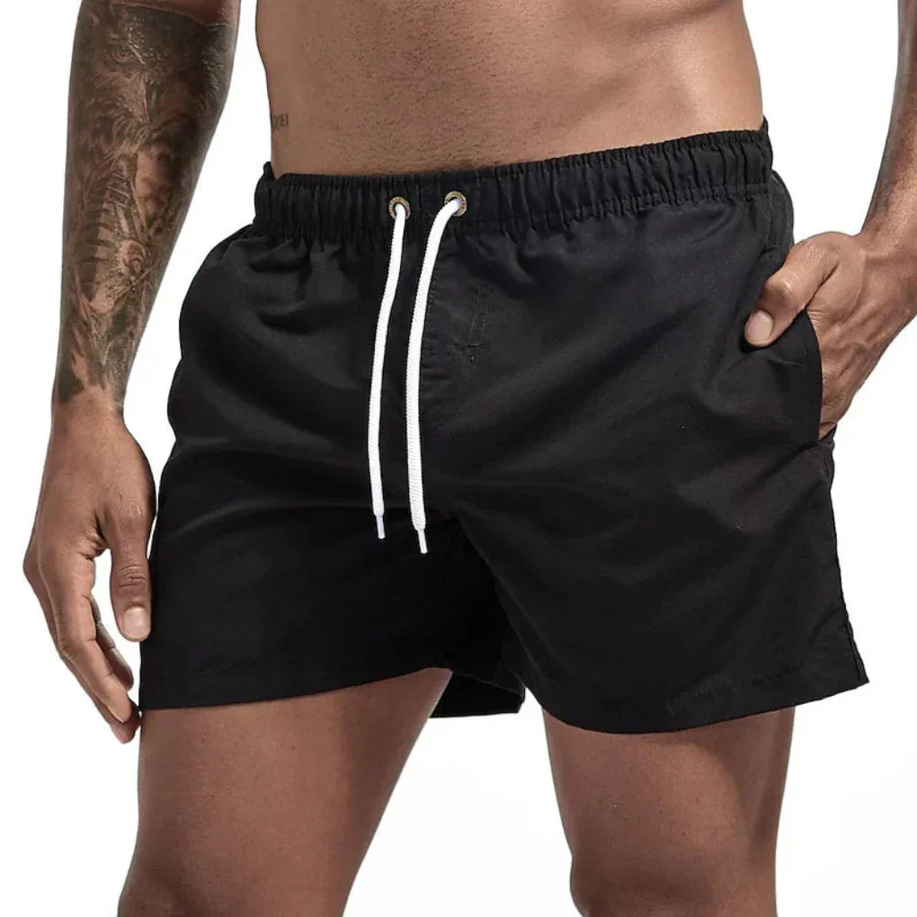 Men's Swim Trunks with Drawstring Waistband