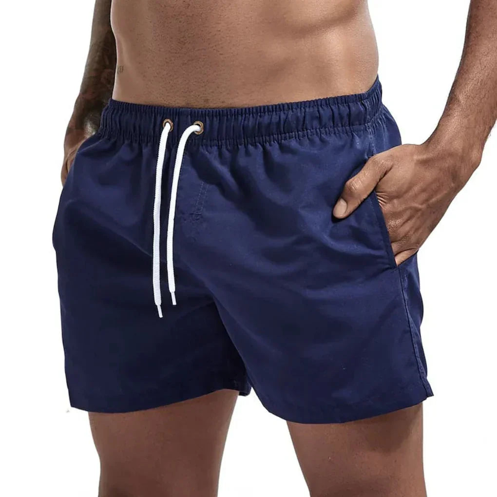 Men's Swim Trunks with Drawstring Waistband