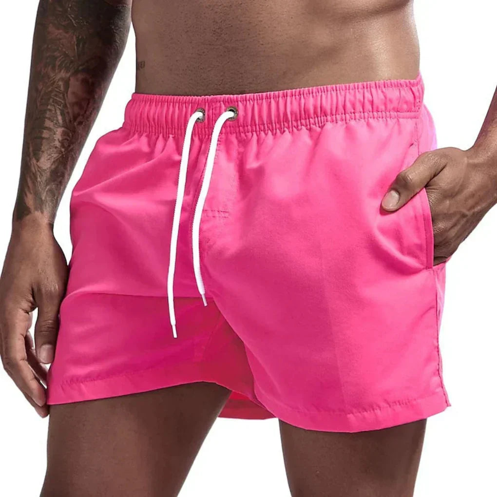 Men's Swim Trunks with Drawstring Waistband