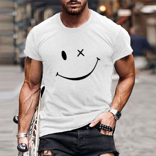 Men's T-Shirt with Graphic Smiley