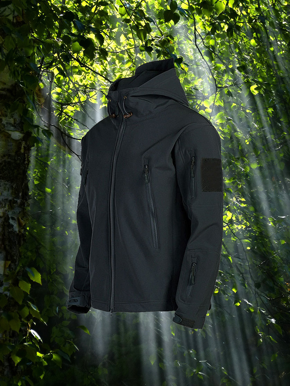 Men's Tactical Hooded Jacket