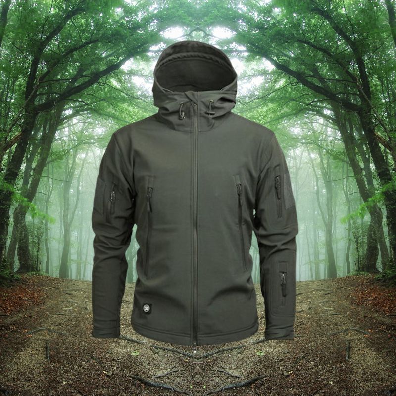 Men's Tactical Hooded Jacket