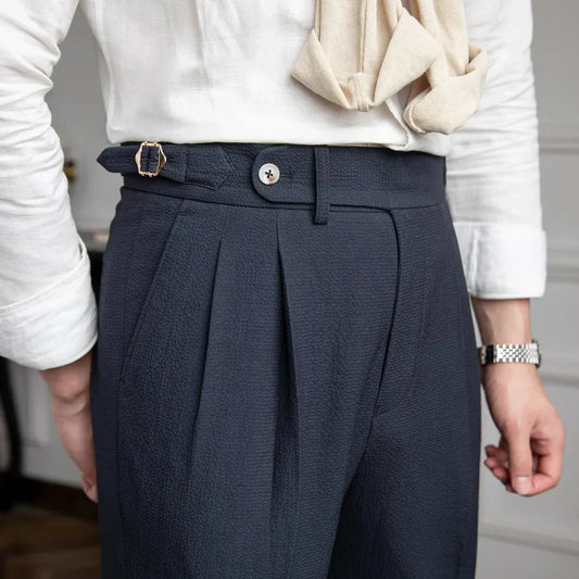 Men's Tailored Fit Pleated Dress Pants