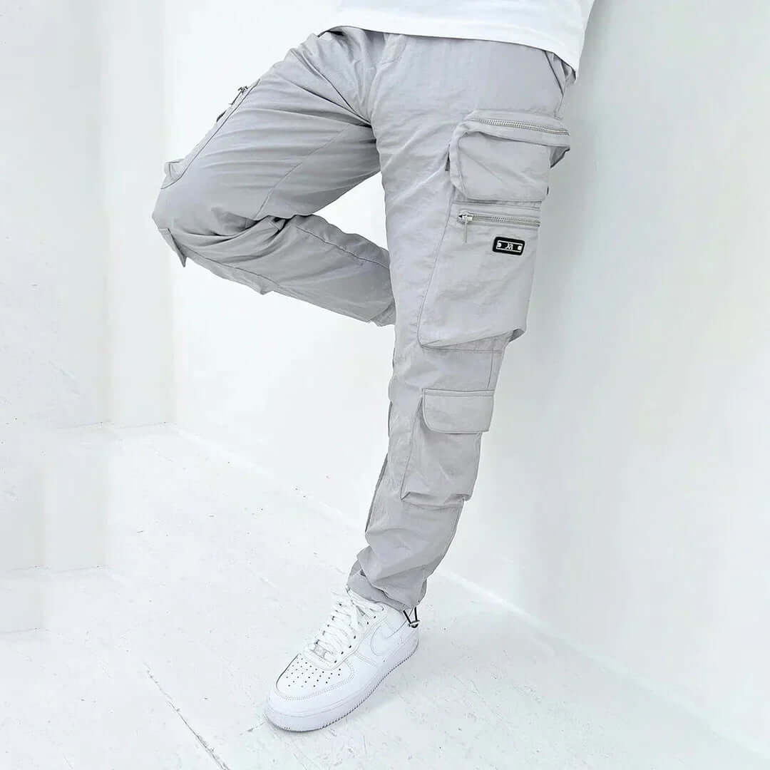 Men's Tapered Multi-Pocket Cargo Trousers