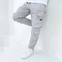 Men's Tapered Multi-Pocket Cargo Trousers