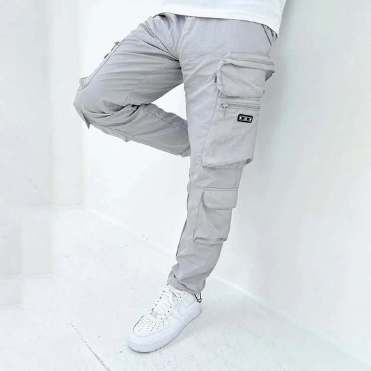 Men's Tapered Multi-Pocket Cargo Trousers