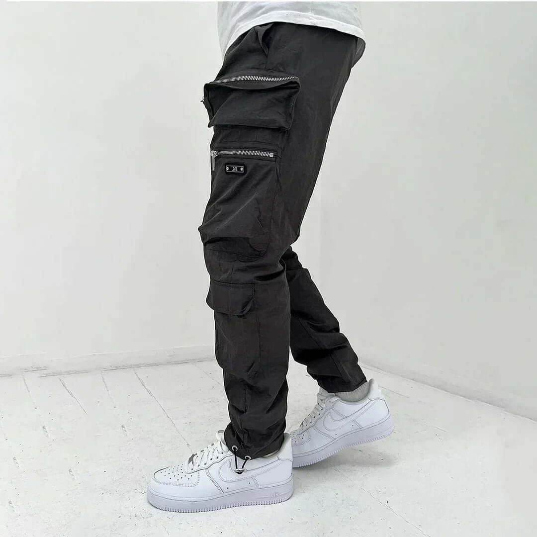 Men's Tapered Multi-Pocket Cargo Trousers