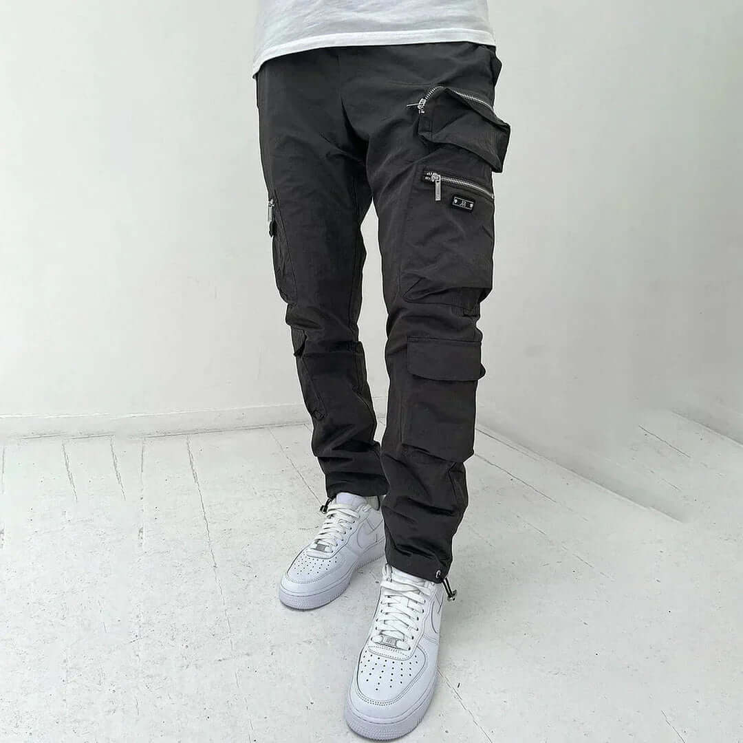 Men's Tapered Multi-Pocket Cargo Trousers