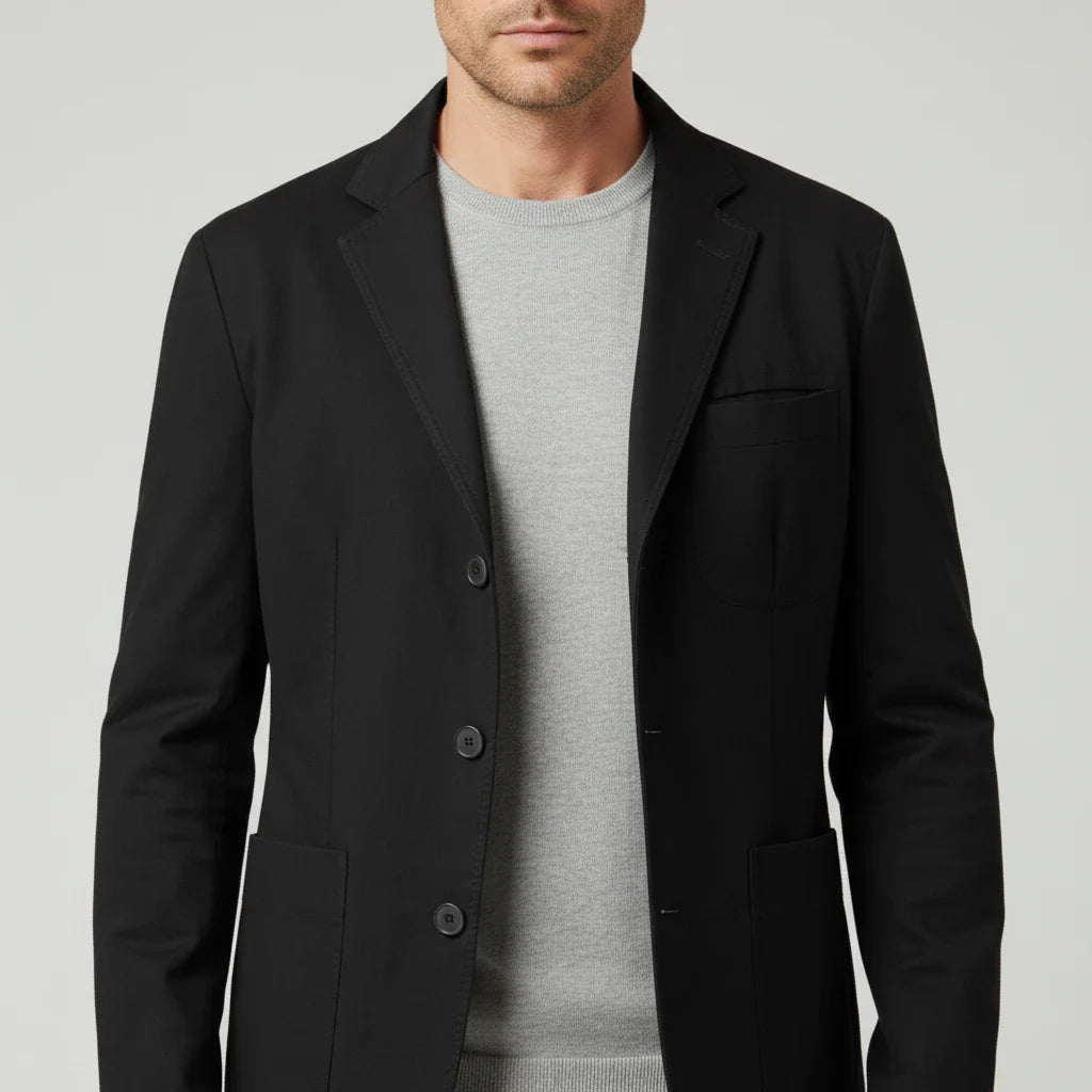 Men's Three-Button Casual Blazer
