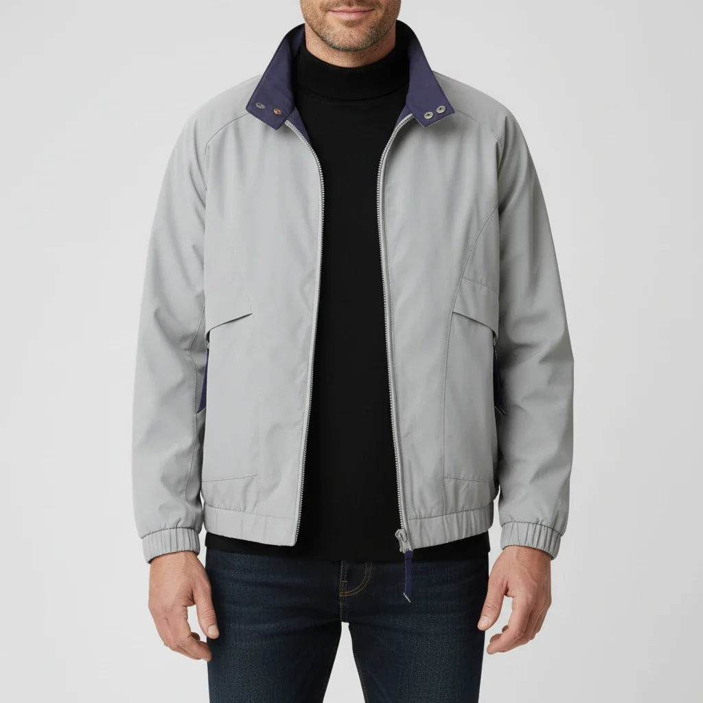 Men's Zip-Up Windbreaker Jacket