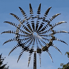 Metal Garden Wind Spinner Decor