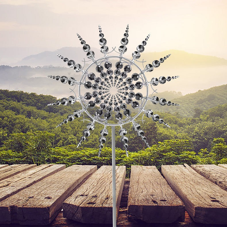 Metal Garden Wind Spinner Decor