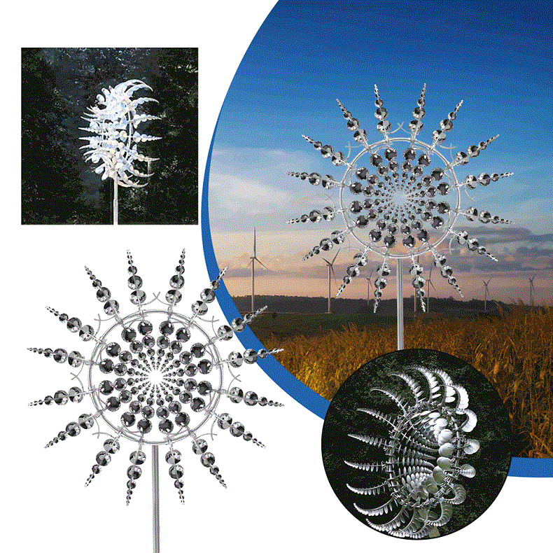 Metal Garden Wind Spinner Decor