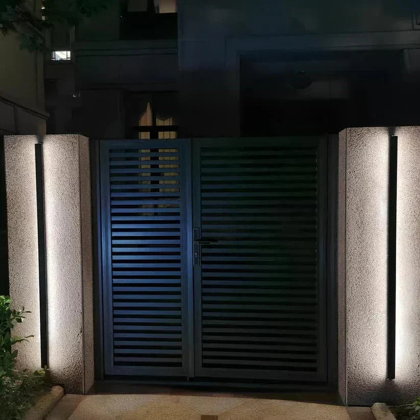 Modern Aluminium Backlit Outdoor Wall Sconce