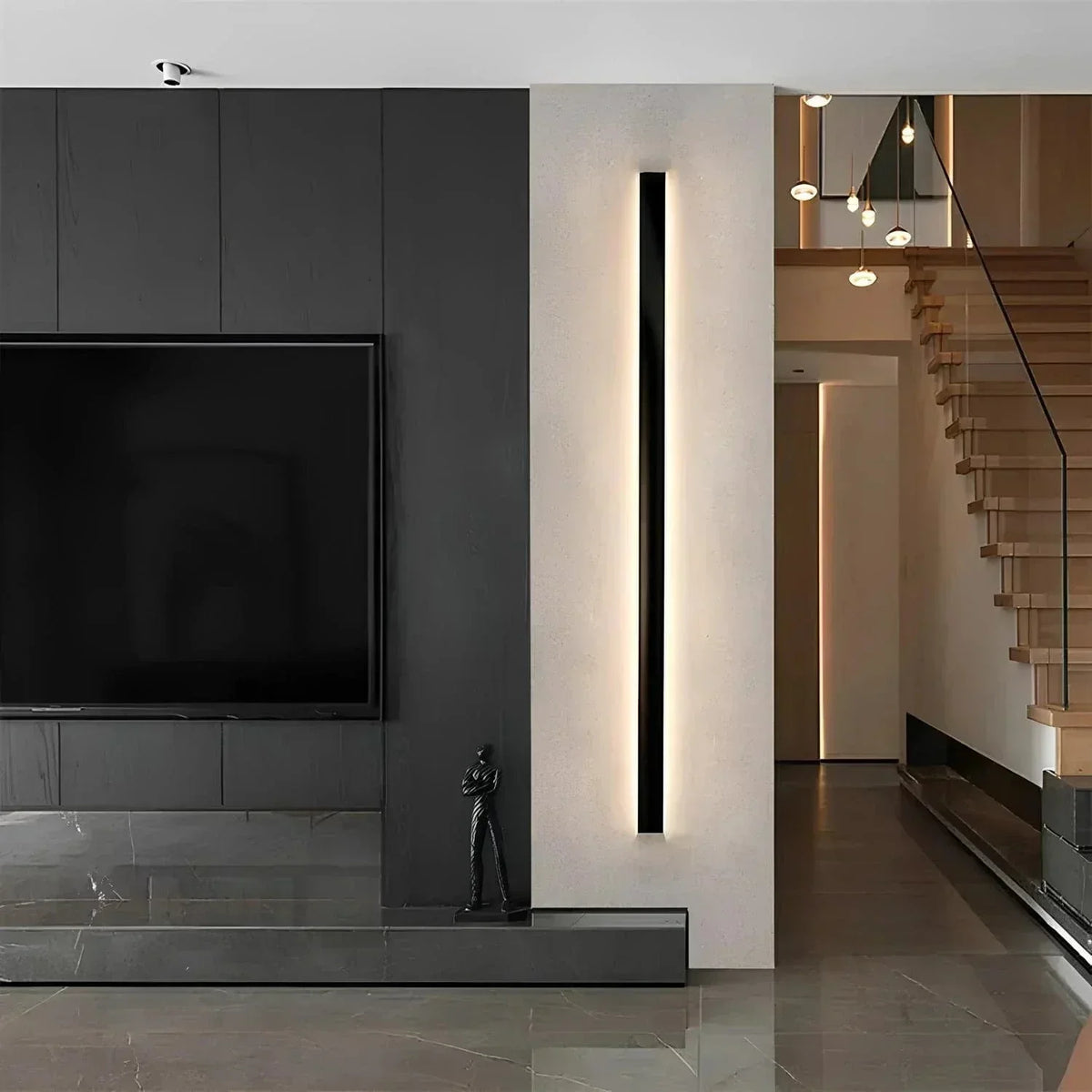 Modern Aluminium Backlit Outdoor Wall Sconce