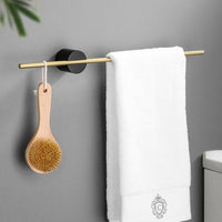 Modern Metal Towel Holder Rack with Adjustable Bar – Elegant Bathroom Design