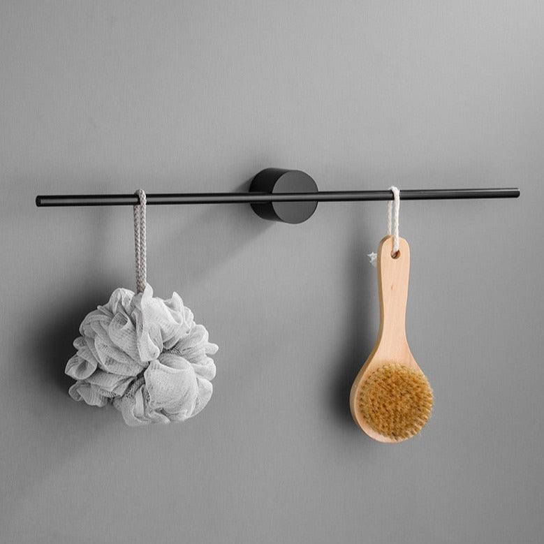 Modern Metal Towel Holder Rack with Adjustable Bar – Elegant Bathroom Design