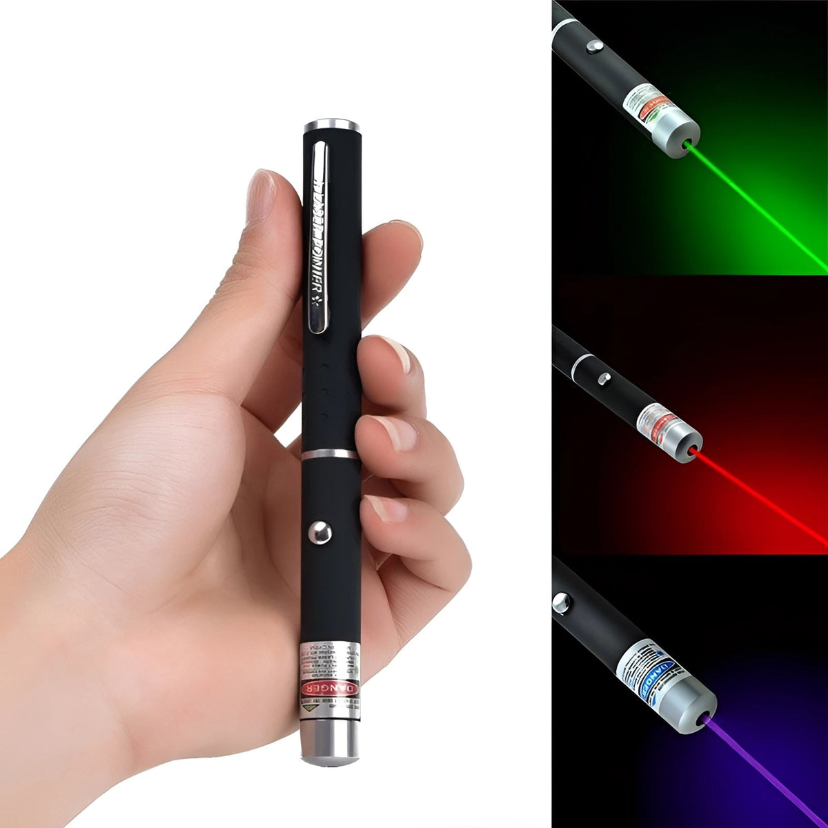 Multicolor Laser Pointer with Adjustable Focus