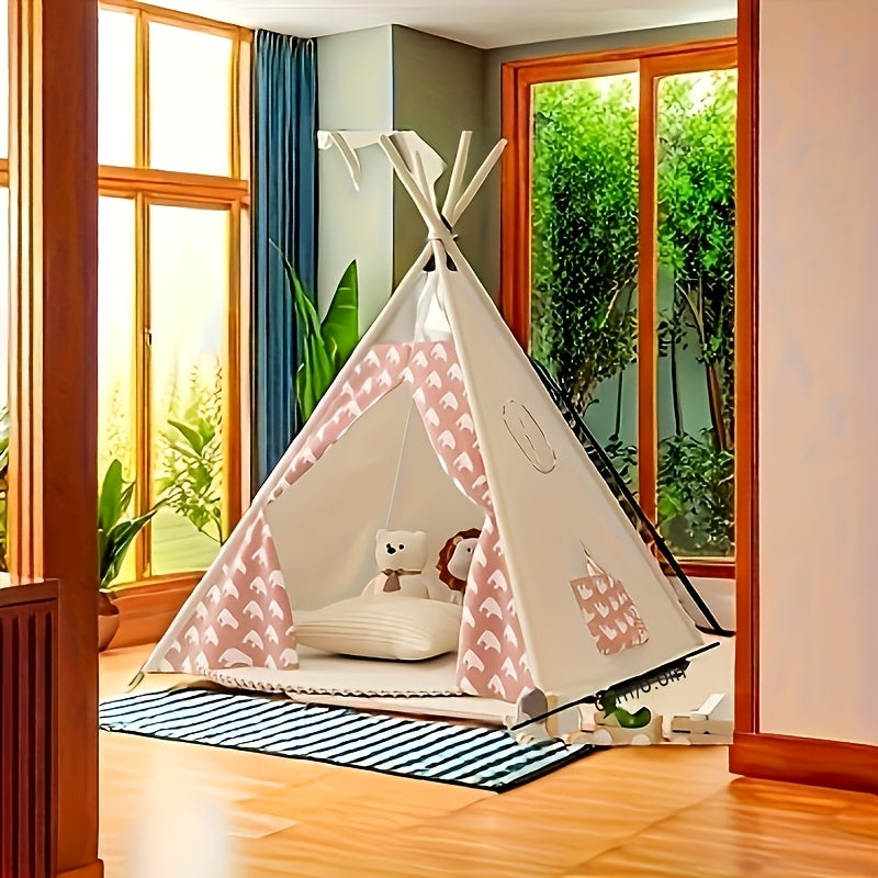 Multifunctional Teepee Tent - Soft Indoor and Outdoor Play Tent