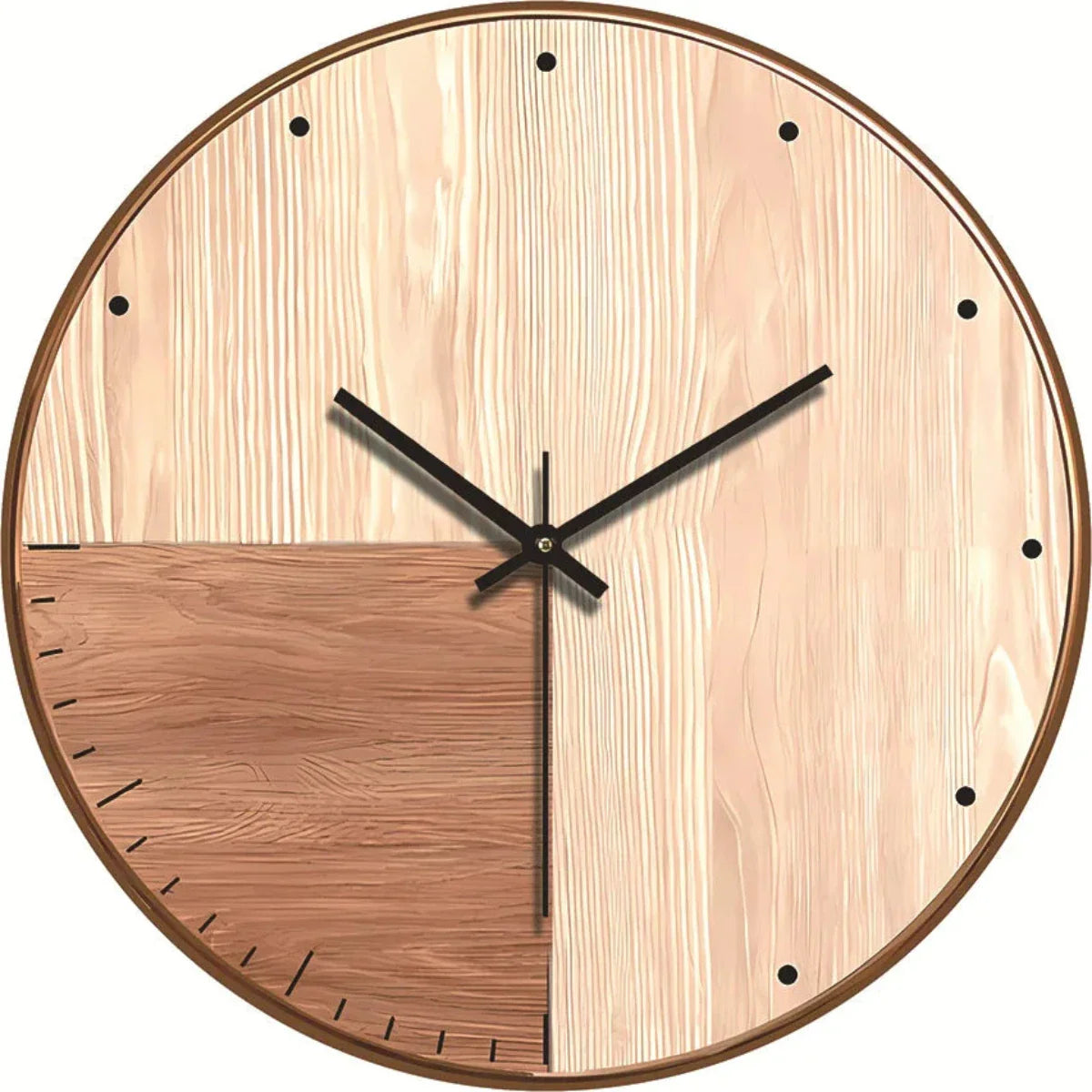 Nature-Inspired Wall Clock Ideal for Any Interior